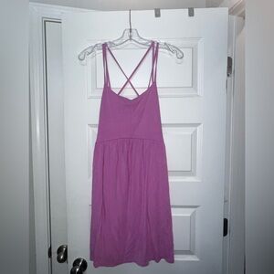Old Navy Purple Strappy Fit & Flare Dress